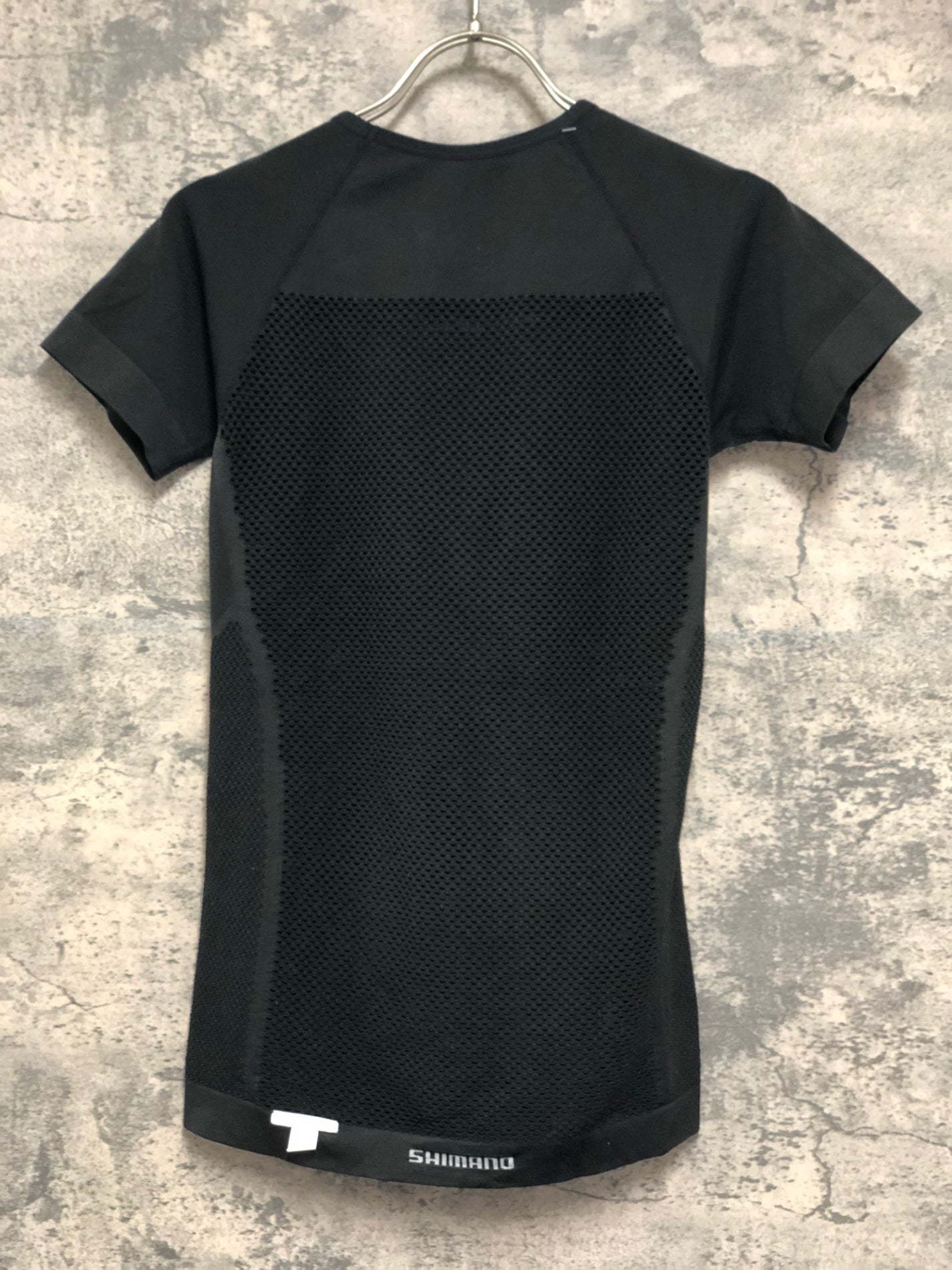 IT757 シマノ SHIMANO S-PHYRE 半袖 ベースレイヤー 黒 L/XL