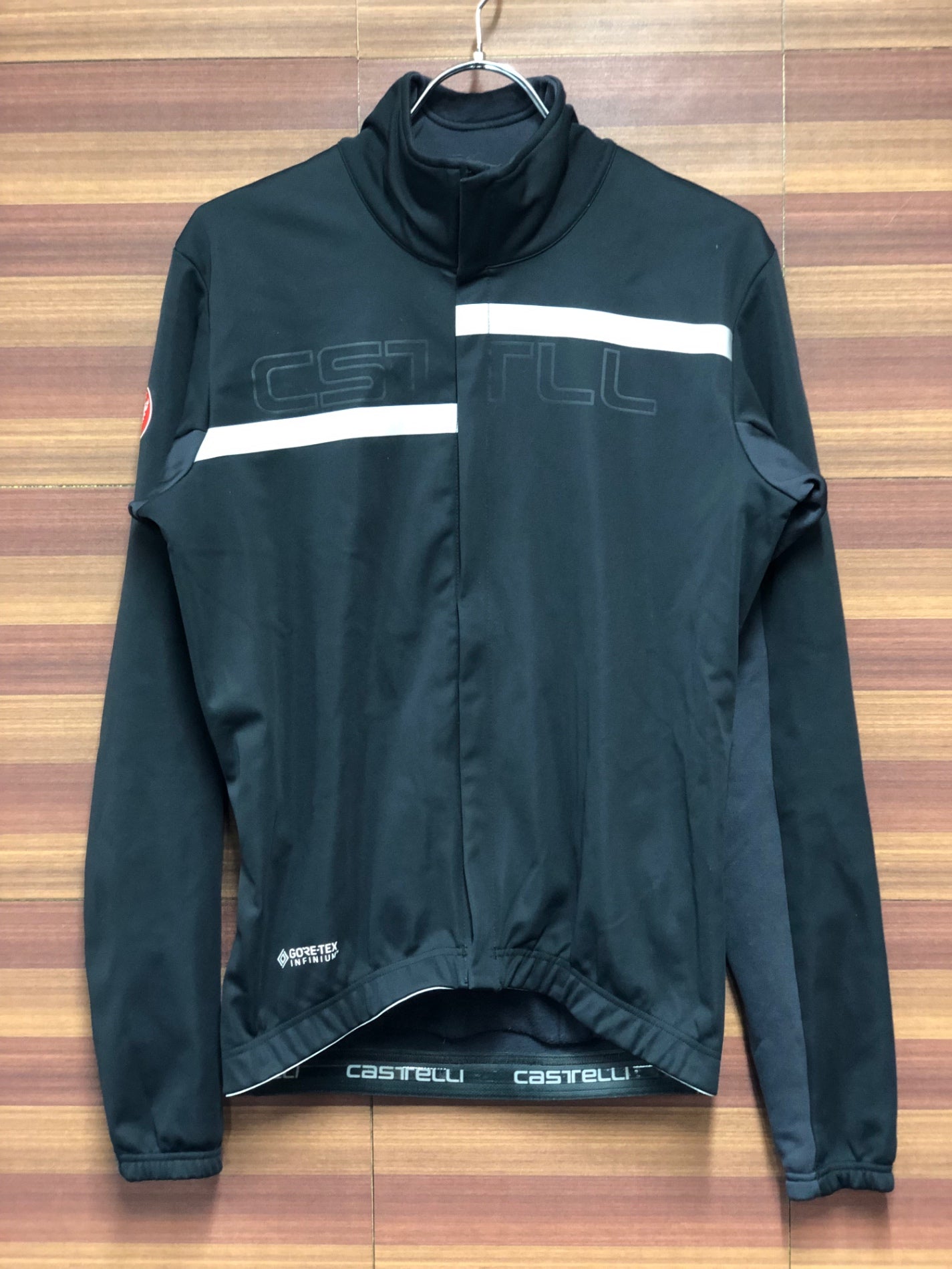 IM431 カステリ CASTELLI 長袖 サイクルジャケット 裏起毛 黒 M GORE TEX INFINIUM