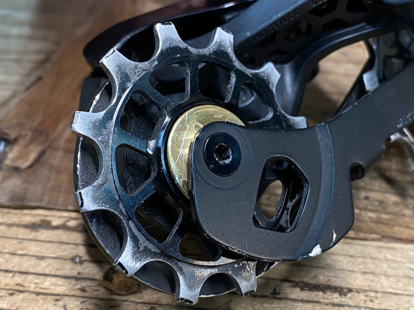 IH133 シマノ SHIMANO 105 RD-R7000 SS リアディレイラー 11S ブラック ※社外プーリー