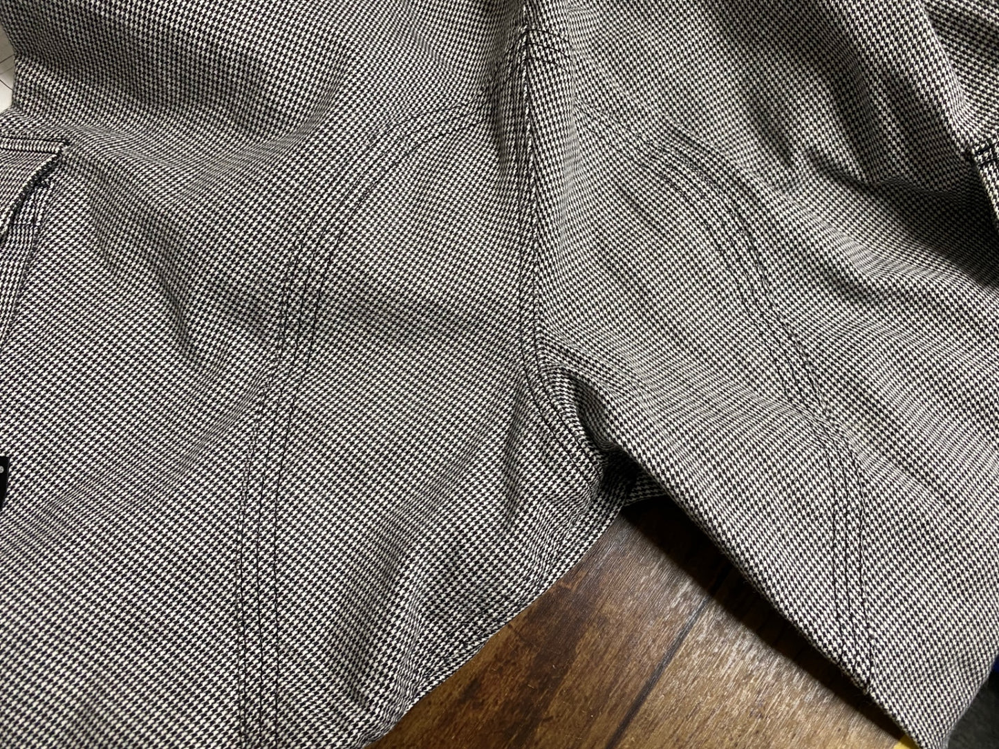 JC287 リンプロジェクト rin project パンツ M 黒白 千鳥格子