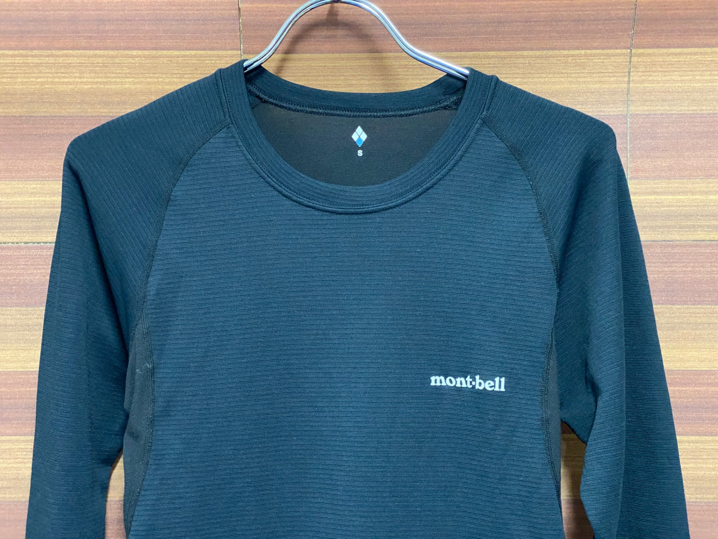 IU215 モンベル mont-bell 長袖 ベースレイヤー 紺 S