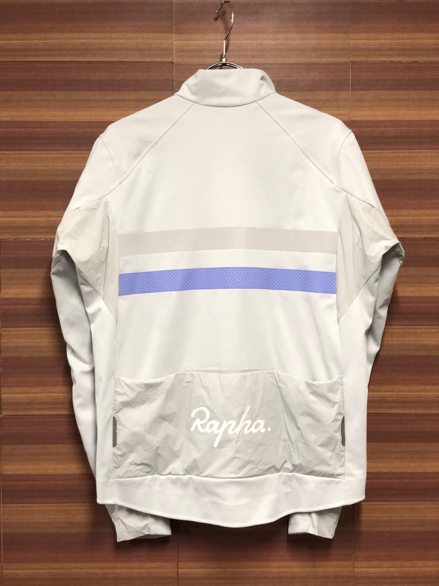 IK626 ラファ Rapha MENS BREVET INFINIUM LONG SLEEVE JERSEY 長袖 サイクルジャージ グレー XL 裏起毛