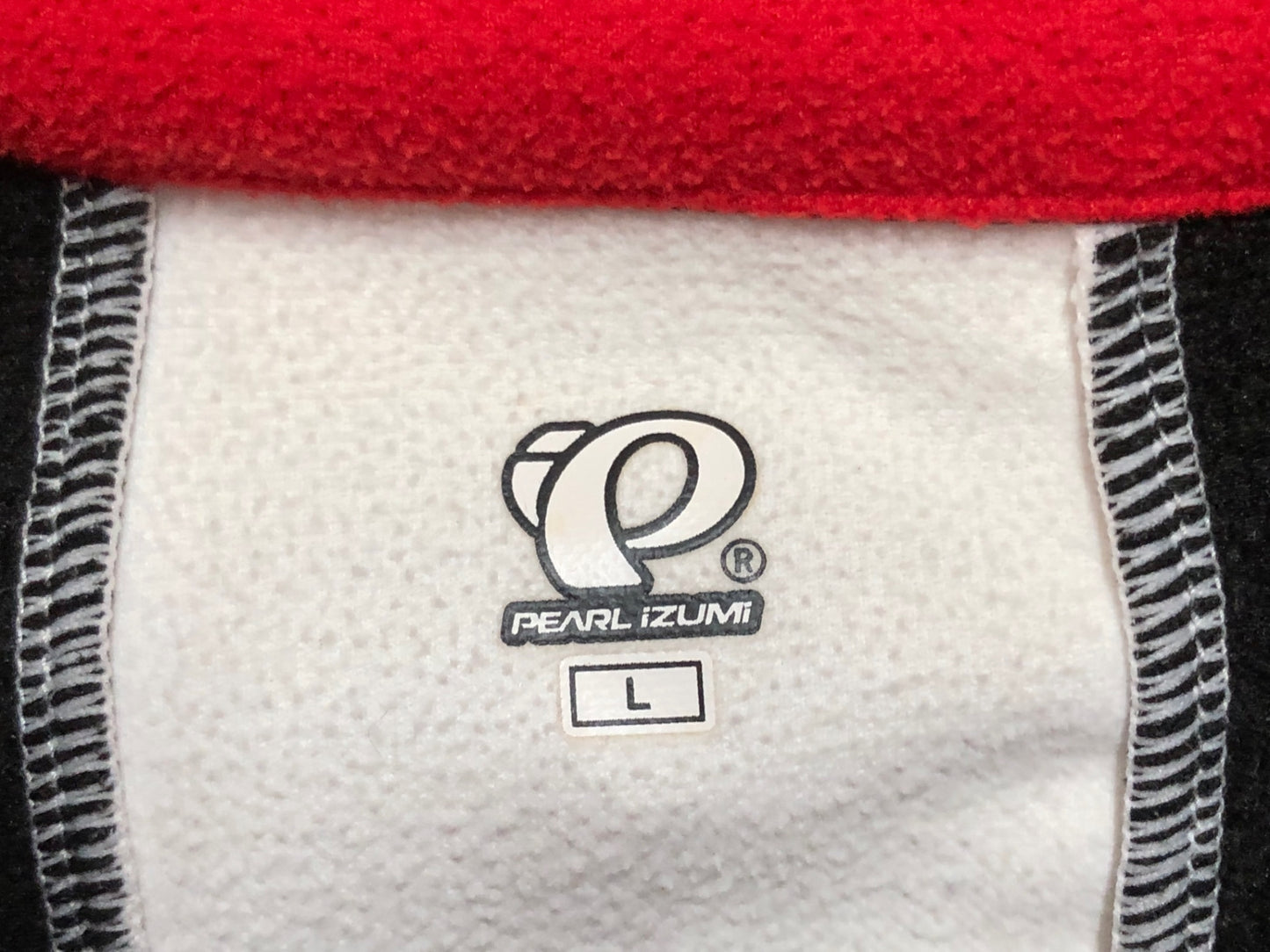 IM165 パールイズミ PEARL iZUMi 長袖 サイクルジャケット 白 黒 L 裏起毛 ※汚れ