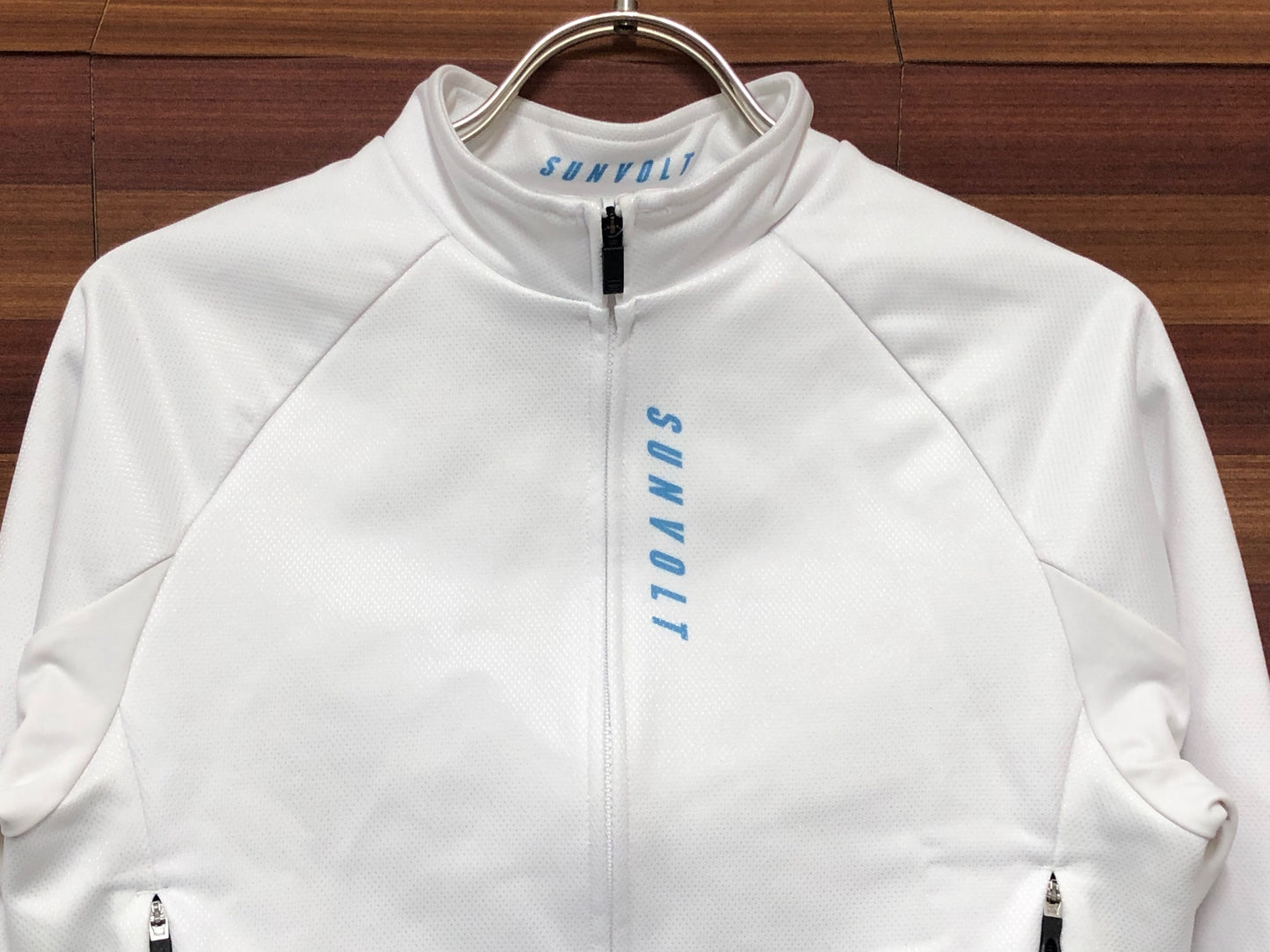 IQ822 サンボルト SUNVOLT 長袖 サイクルジャージ 白 XS 裏起毛