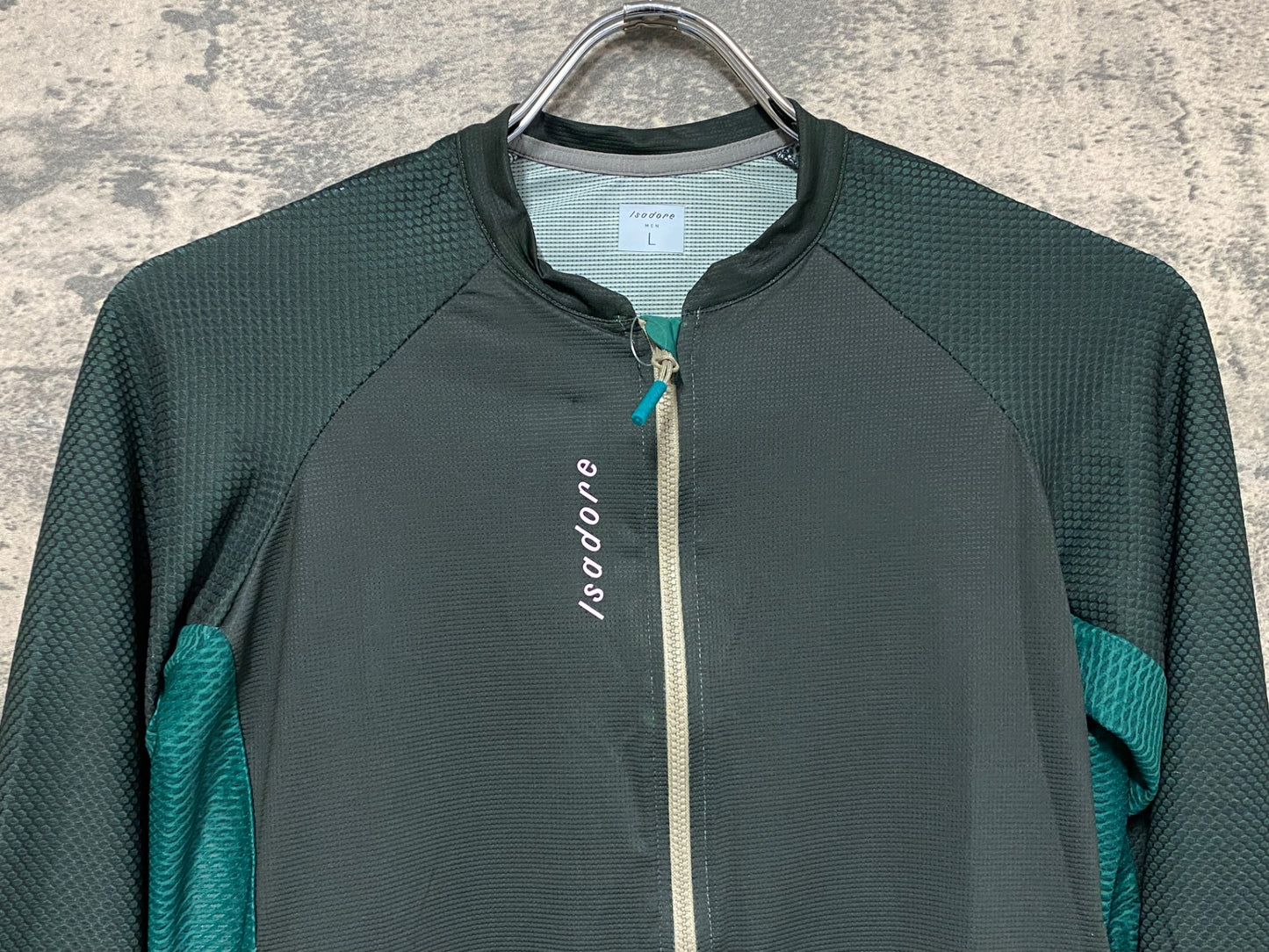 IZ175 イザドア Isadore ALTERNATIVE JERSEY 長袖 サイクルジャージ 緑 ピンク L