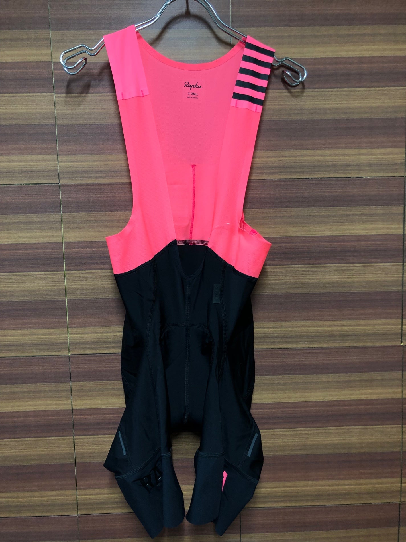 IL618 ラファ Rapha PRO TEAM BIB SHORTS 黒 ピンク XS