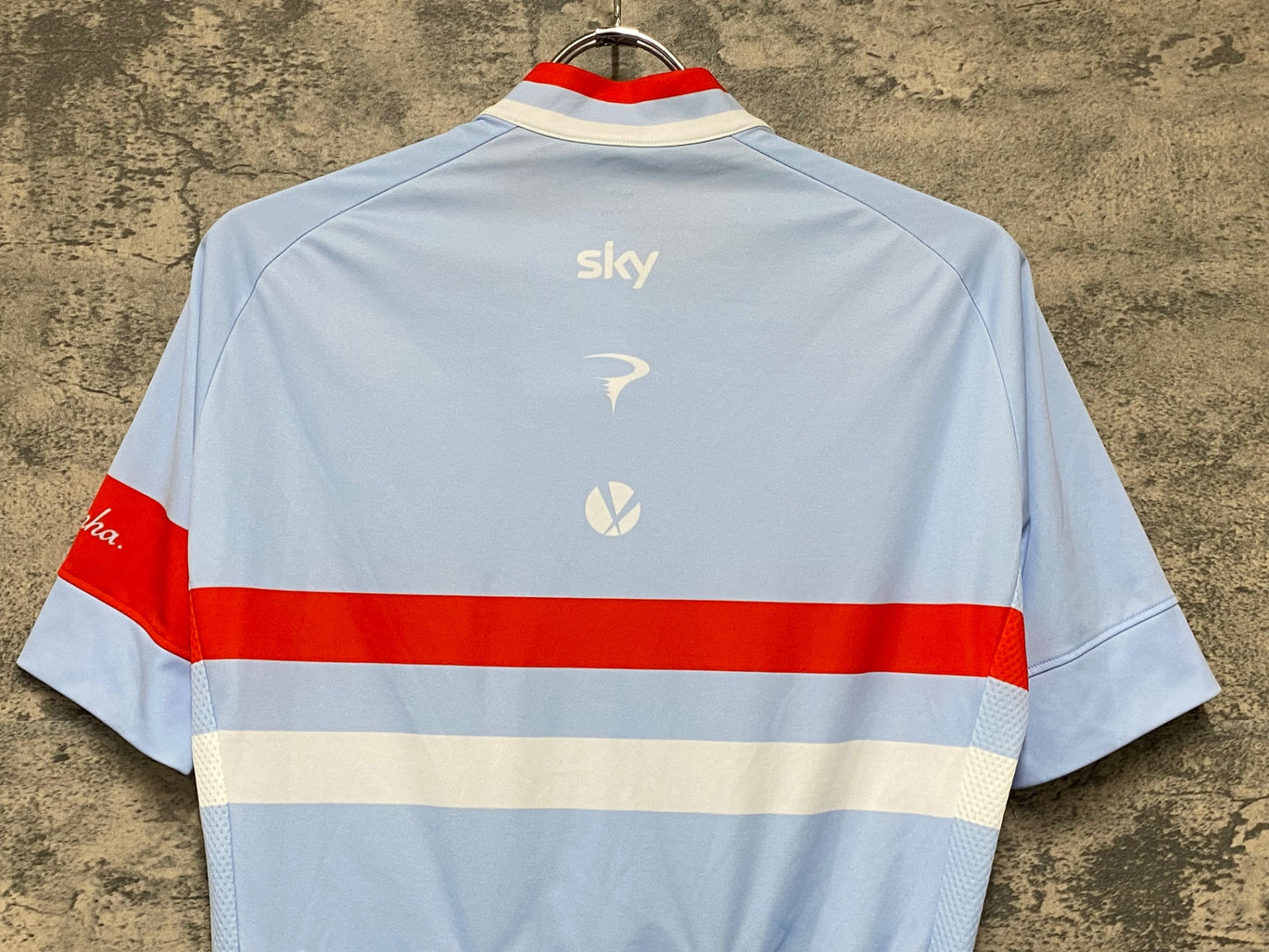 JC825 ラファ Rapha VENTOUX ATTAQUE JERSEY 半袖 サイクルジャージ 薄水色 M TEAM sky