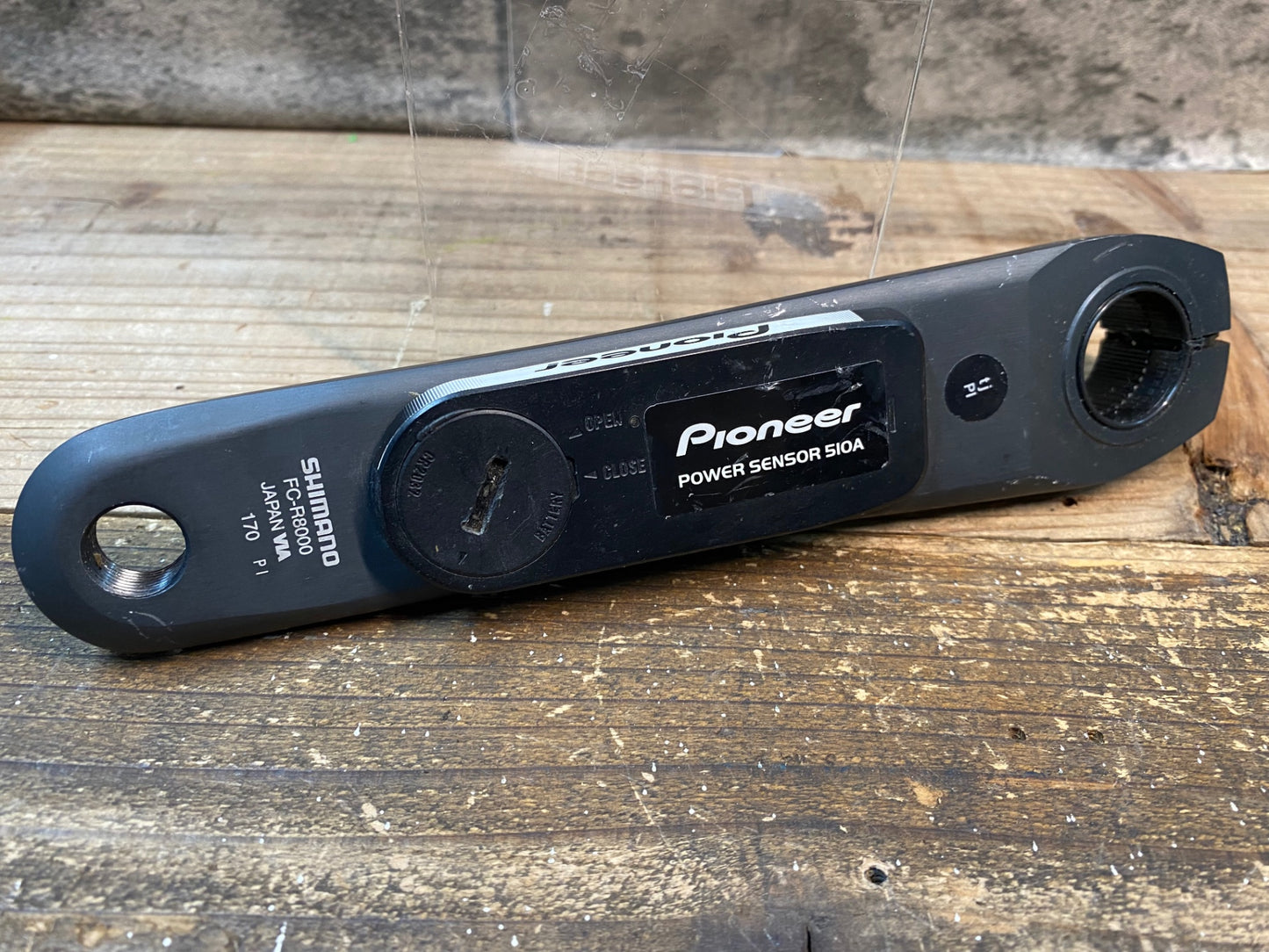 IU916 パイオニア Pioneer SGY-PW510A シマノ SHIMANO アルテグラ ULTEGRA FC-R8000 左クランク パワーメーター 170mm 左のみ ※計測不良品のためジャンク