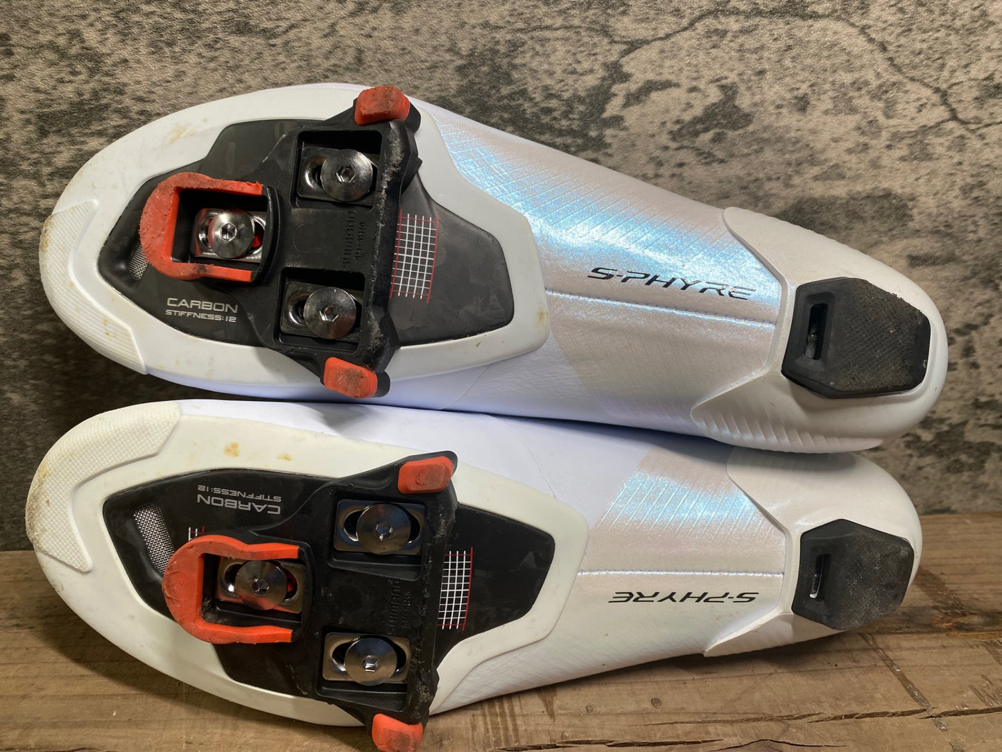 IK345 シマノ SHIMANO S-PHYRE RC9 SH-RC903M ビンディングシューズ 白 EU41.5 SPD-SL