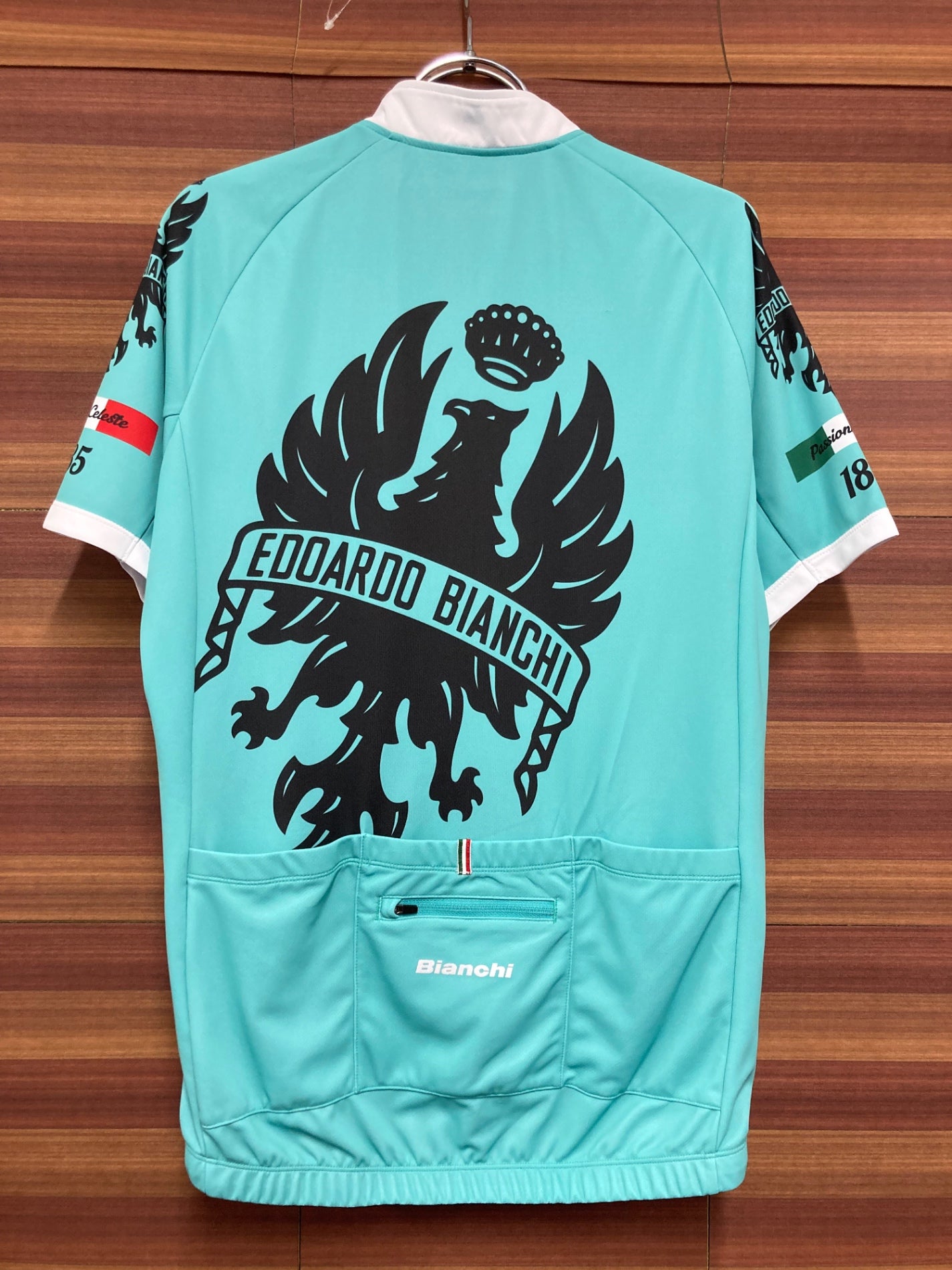 IS840 ビアンキ BIANCHI 半袖 サイクルジャージ チェレステ L