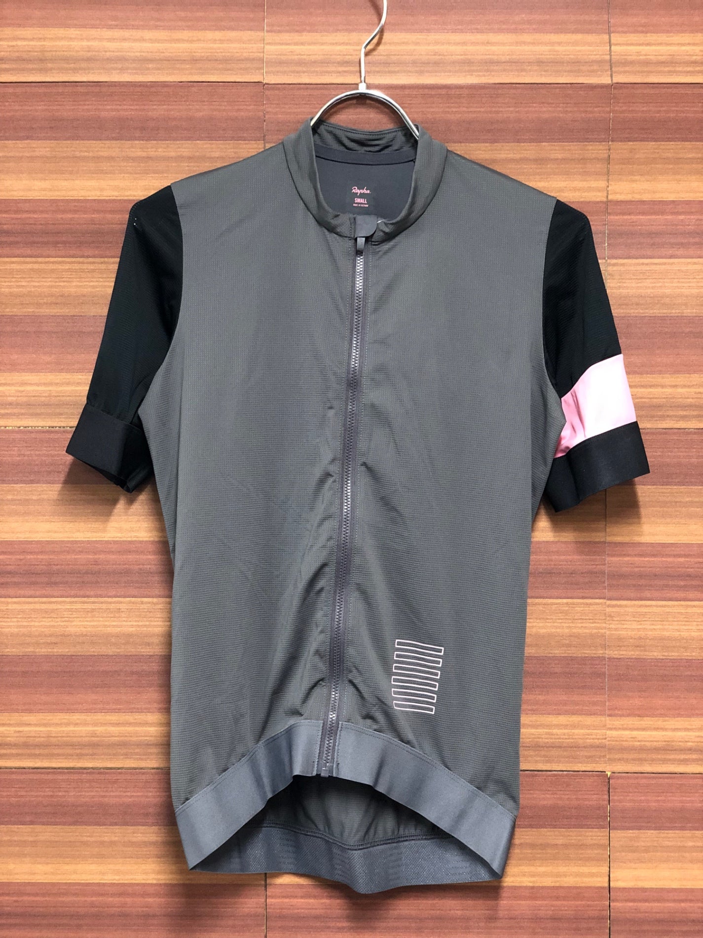 IM237 ラファ Rapha PRO TEAM LONG SLEEVE COLOURBURN THERMAL JERSEY 長袖 サイクルジャージ 黒 グレー S