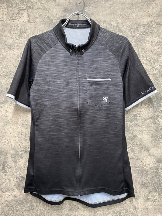 IU476 カペルミュール KAPELMUUR 半袖 サイクルジャージ 黒 グレー XL