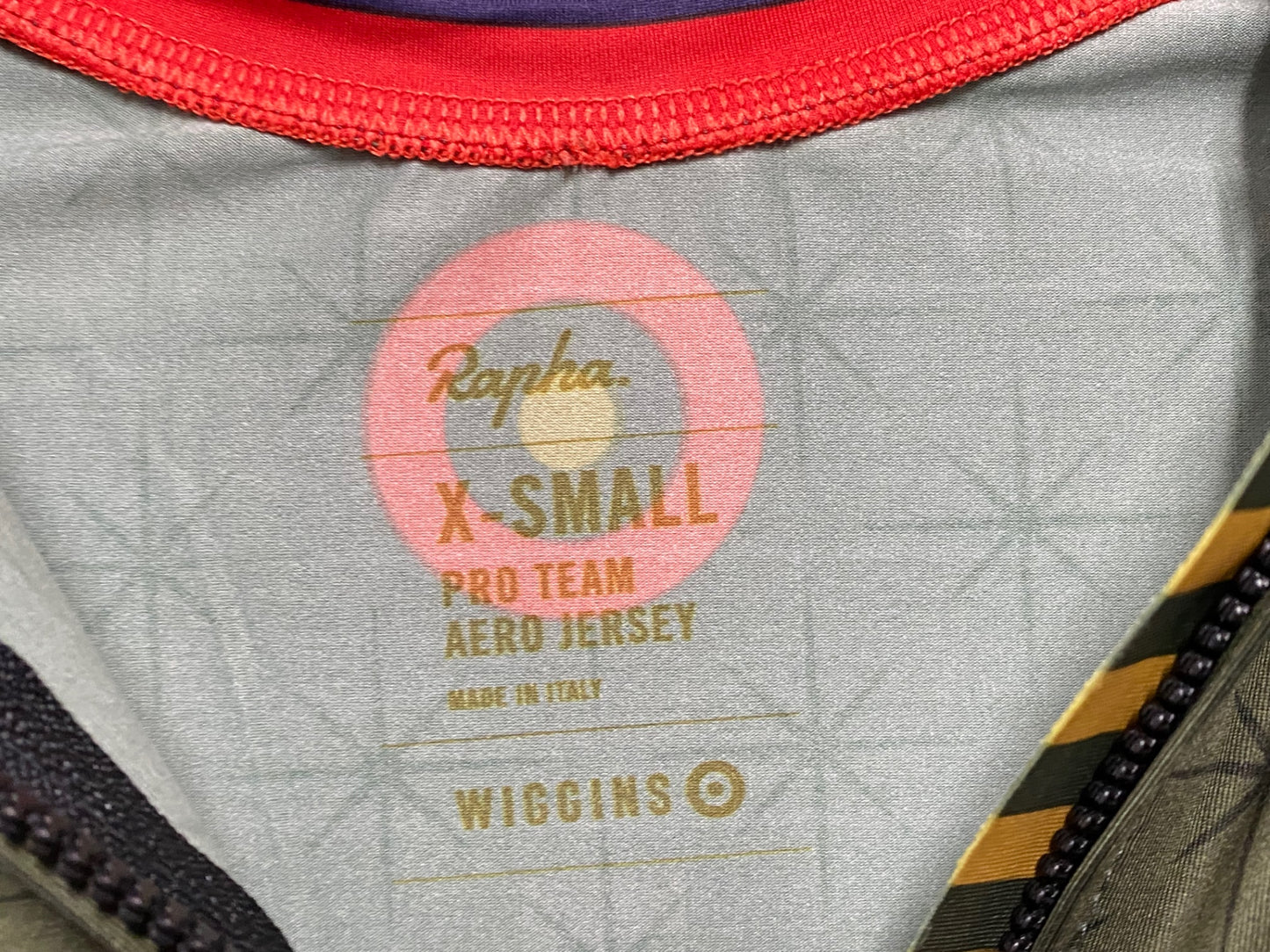 IY117 ラファ Rapha PRO TEAM AERO 半袖 サイクルジャージ XS Team Wiggins オリーブ