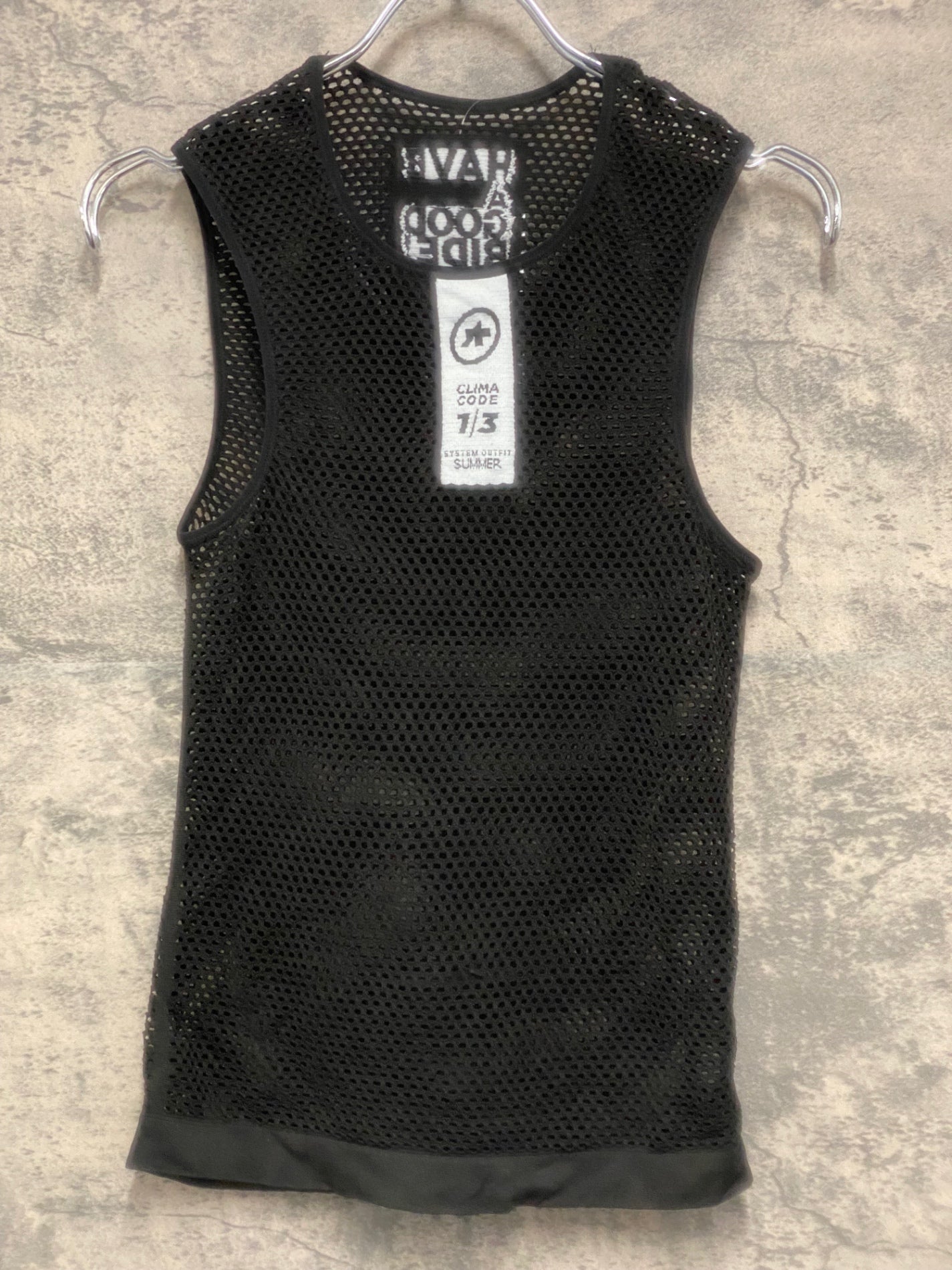 JB283 アソス assos ノースリーブ ベースレイヤー 黒 SIZE1 CLIMA CODE 1/3