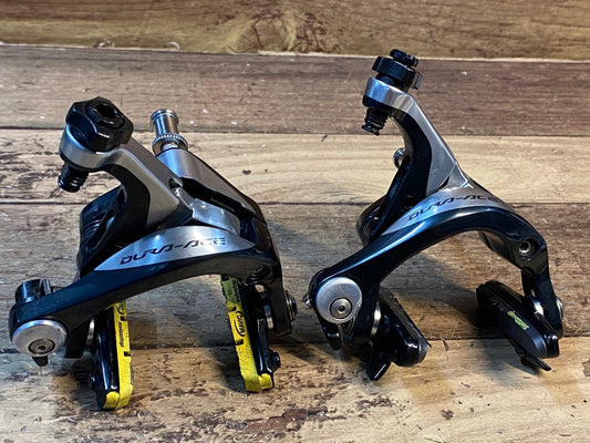 HP237 シマノ SHIMANO デュラエース DURA-ACE BR-9000 ブレーキキャリパー 前後セット ※ブレーキシュー非純正、ワッシャー欠品