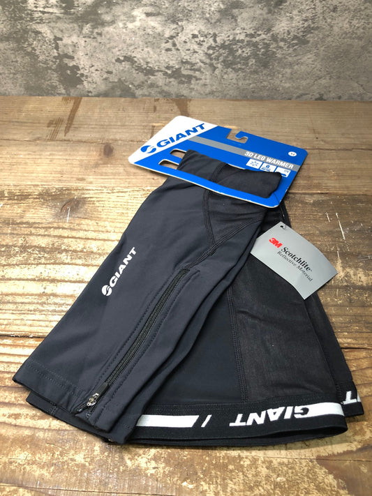 IV750 ジャイアント GIANT レッグウォーマー 黒 M 裏起毛