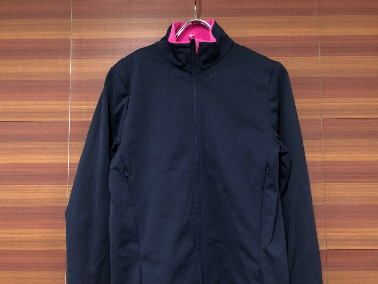IJ953 シマノ SHIMANO 長袖 サイクルジャケット  ネイビー M 裏起毛