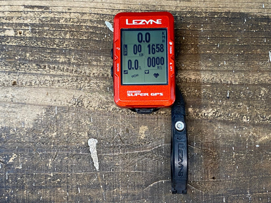 IY278 レザイン LEZYNE SUPER GPS サイクルコンピューター 起動確認済