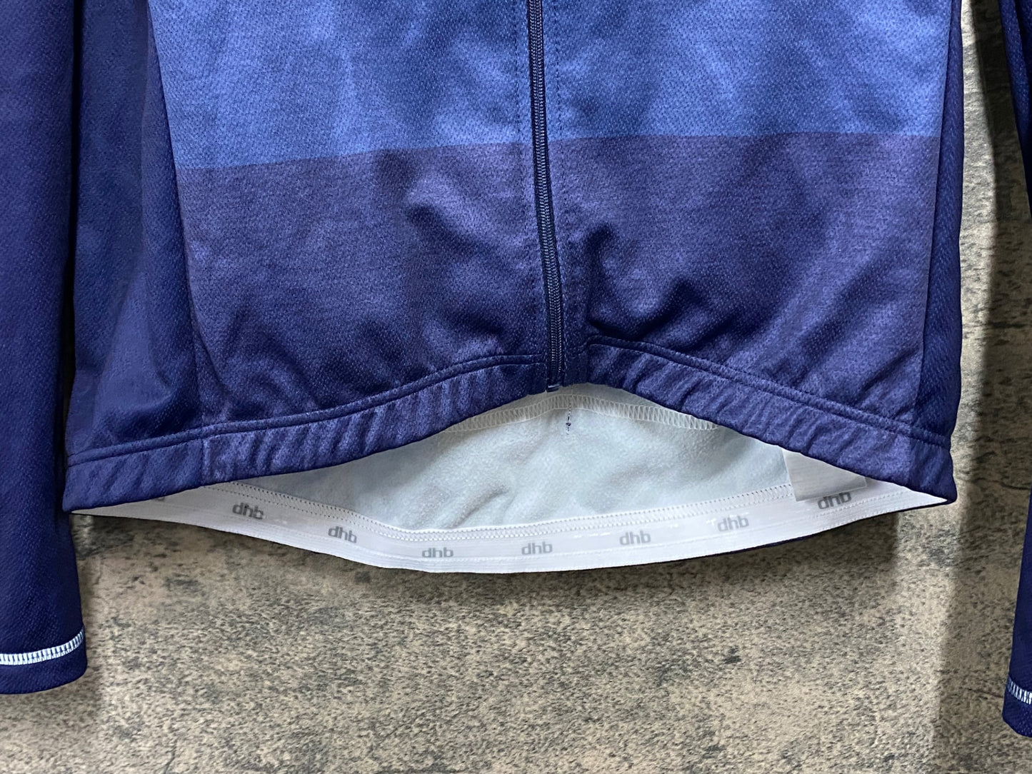 JA627 dhb 長袖 サイクルジャージ ネイビー S 裏起毛