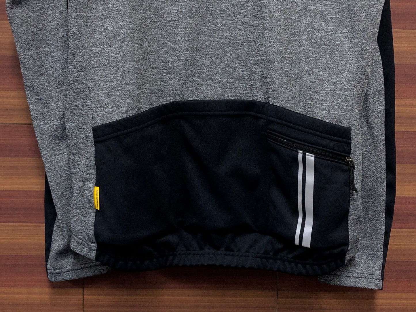 IQ698 パールイズミ PEARL iZUMi 長袖 サイクルジャケット グレー 黒 XL 裏起毛