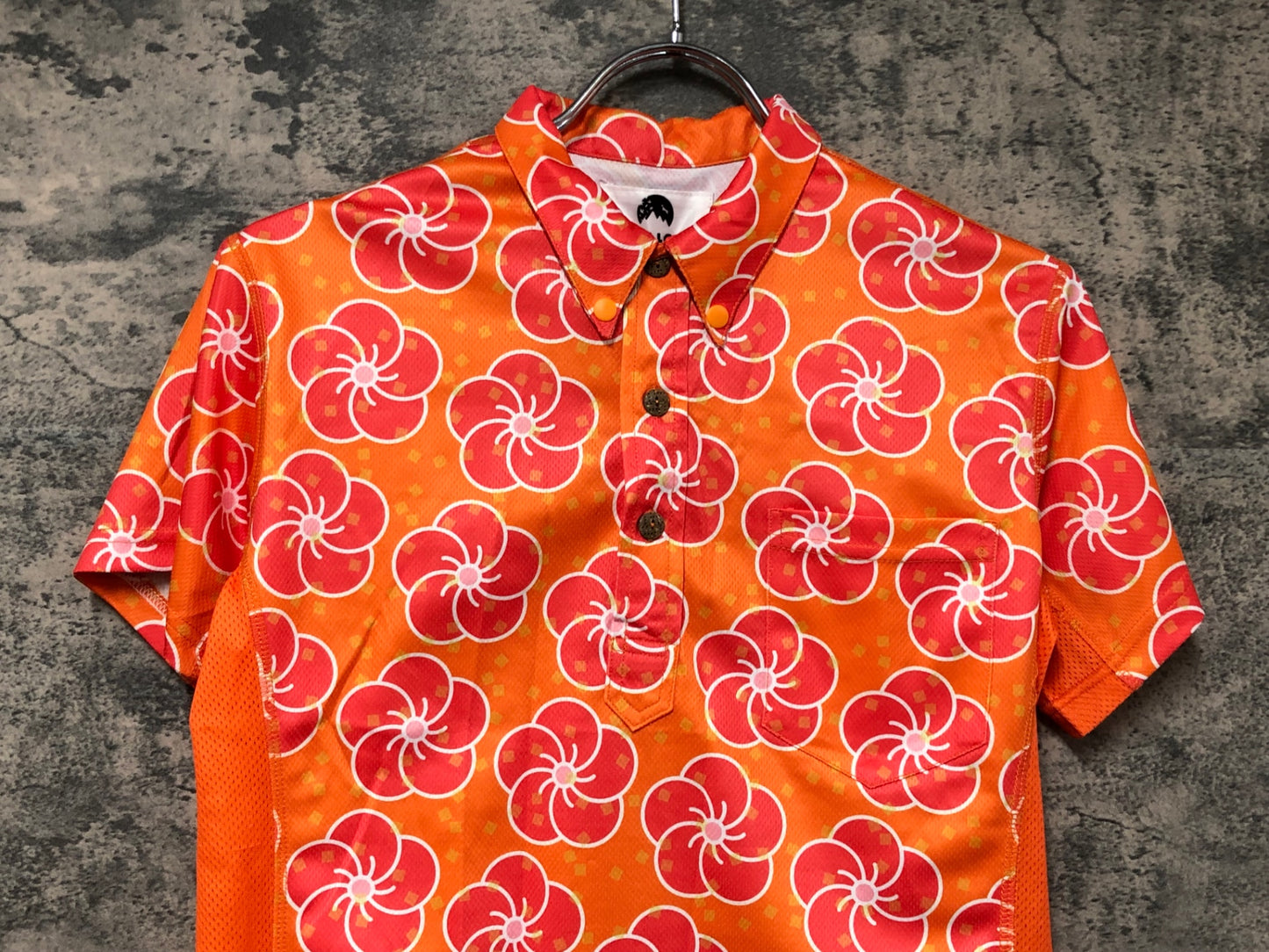 IW590 ヤマアロハ YAMALOHA シャツ オレンジ S