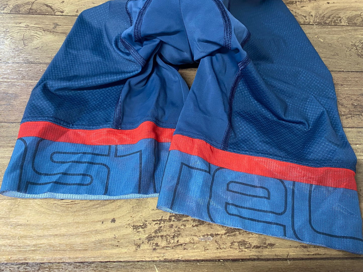 IR532 カステリ CASTELLI レーサーパンツ 青緑 L