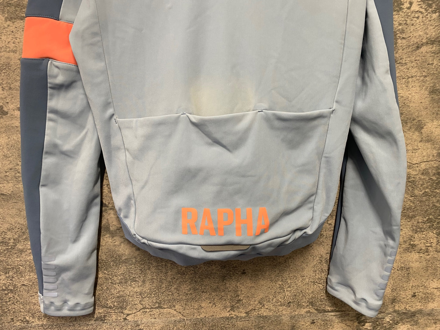 IZ051 ラファ Rapha PRO TEAM WINTER JACKET 長袖 サイクルジャケット ライトブルー S 裏起毛