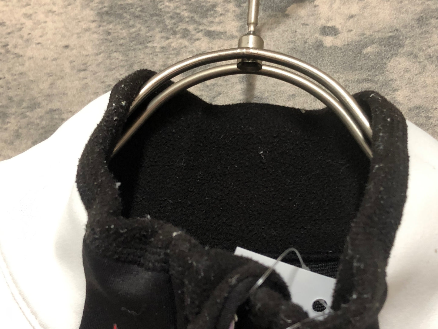IY180 シマノ SHIMANO 長袖 サイクルジャケット 白 黒 S 裏起毛