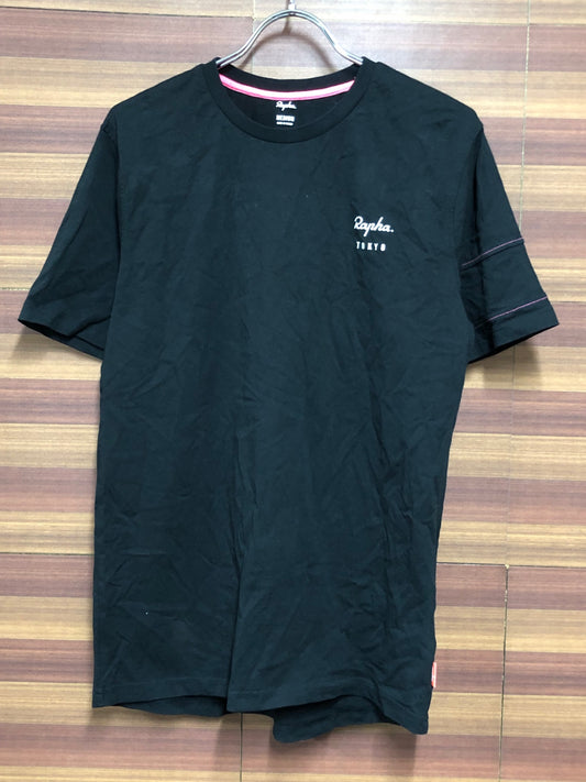 IJ080 ラファ Rapha CLUBHOUSE MEN'S SS T-SHIRT 半袖 Tシャツ 黒 M TOKYO