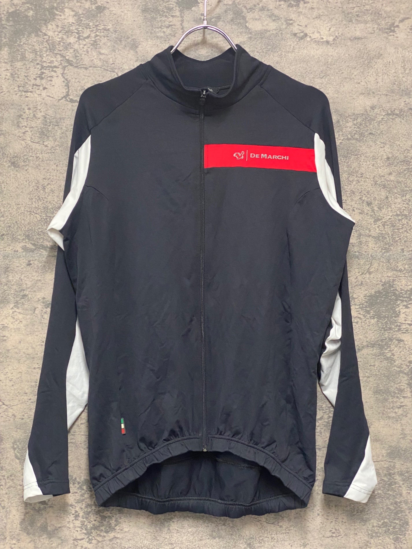 IZ850 デマルキ DE MARCHI 長袖 サイクルジャージ 黒 M