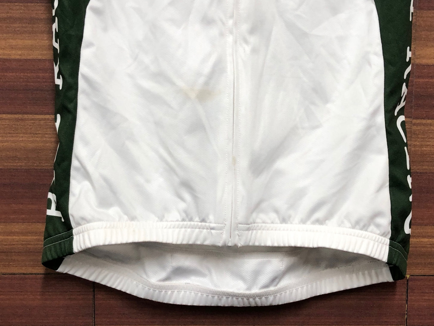 IO349 bici 裏起毛 レディース 半袖 サイクルスカート 白緑 S