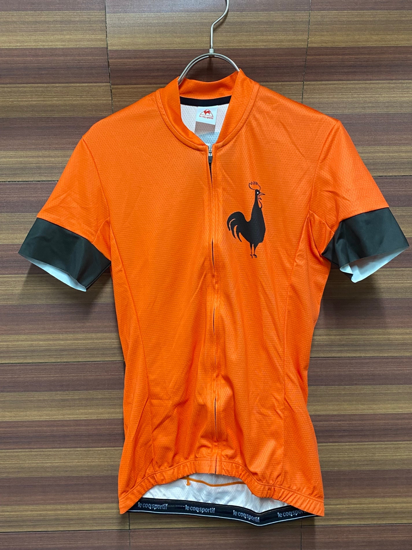 IT944 ルコックスポルティフ le coq sportif 半袖 サイクルジャージ オレンジ M
