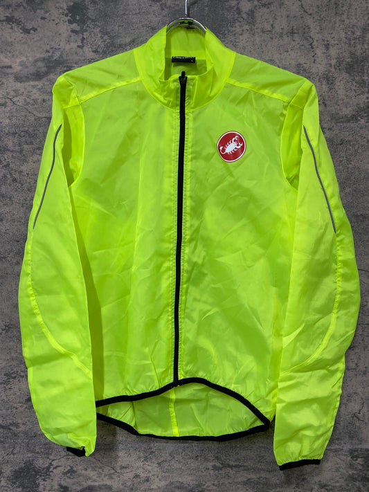 JC314 カステリ CASTELLI 長袖 ウィンドブレーカー 黄 S