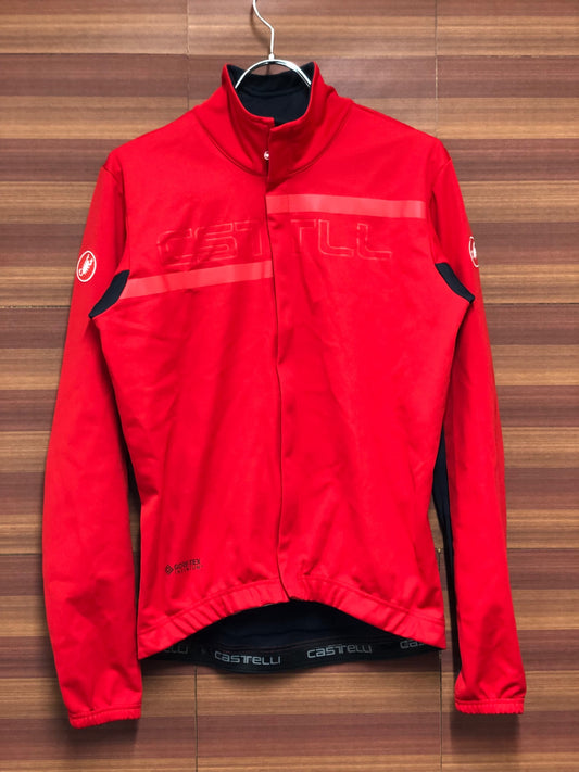 IM429 カステリ CASTELLI 長袖 サイクルジャケット 裏起毛 赤 M GORE TEX INFINIUM