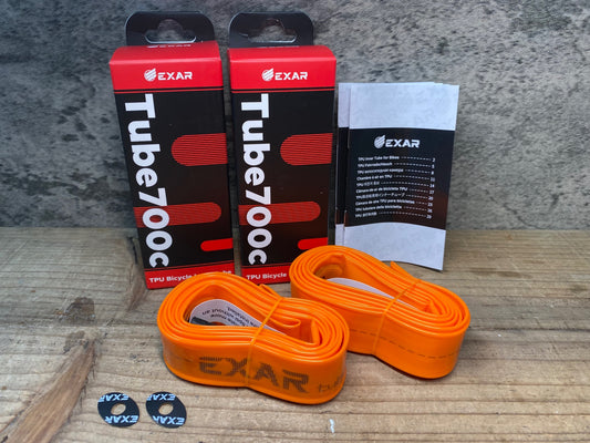 JB415 EXAR TPUチューブ 700C 23～28C バルブ長45mm セット