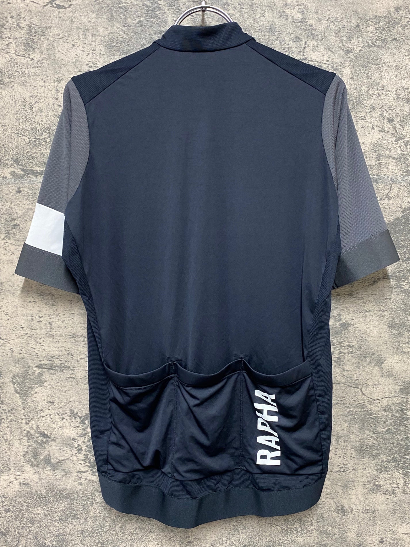 JA595 ラファ Rapha PRO TEAM TRAINING JERSEY 半袖 サイクルジャージ 黒 L ほつれ