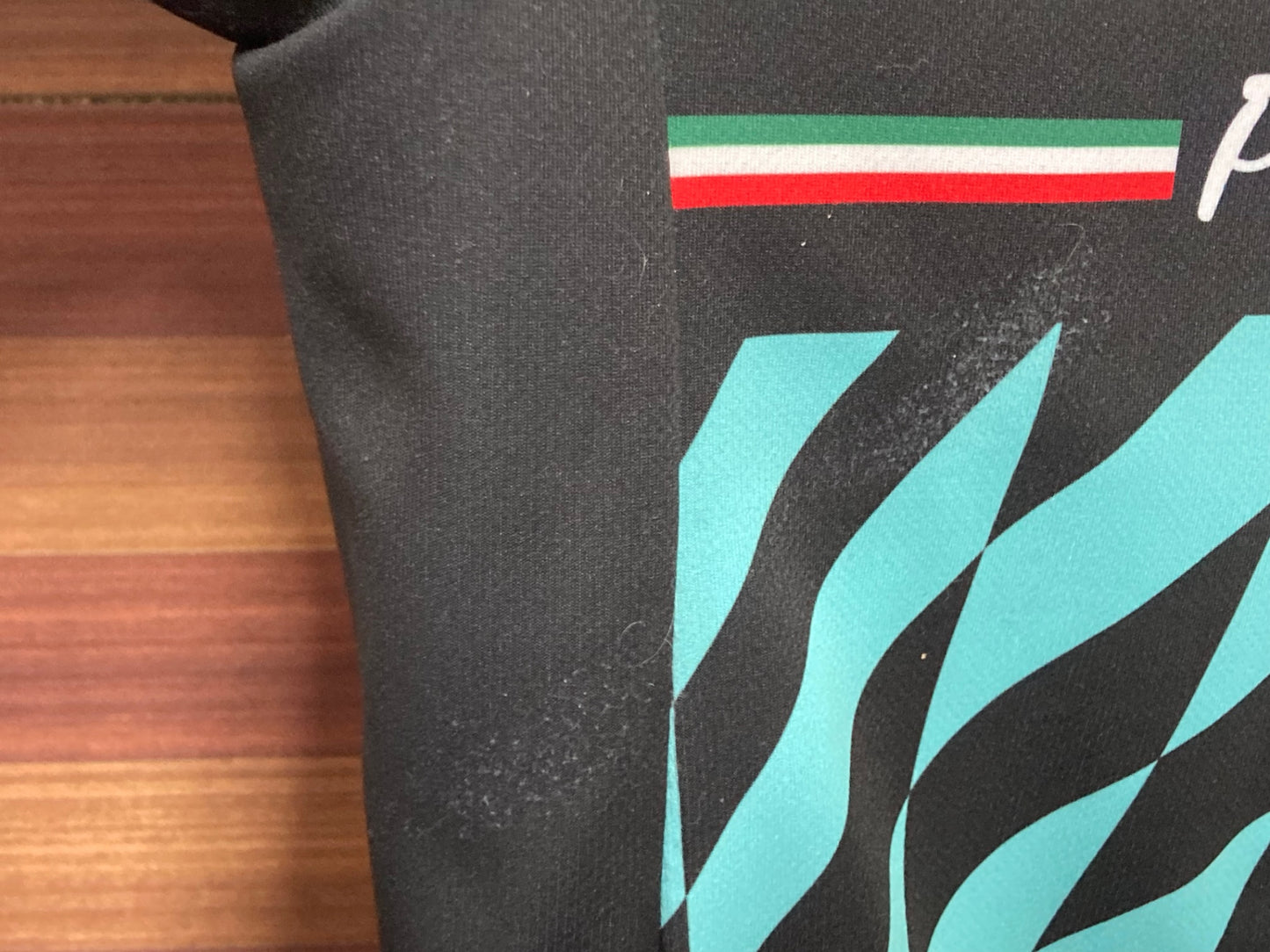 IS841 ビアンキ BIANCHI 半袖 サイクルジャージ チェレステ 黒 L