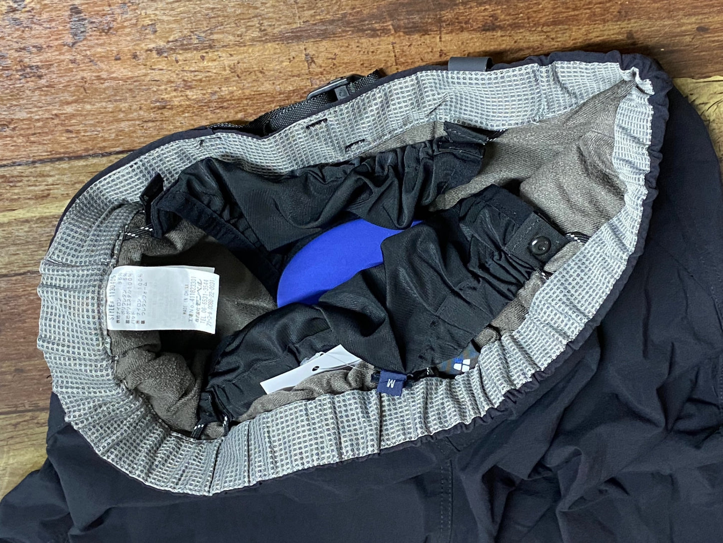 JB490 モンベル mont-bell パッド付 サイクルパンツ ロング 黒 M