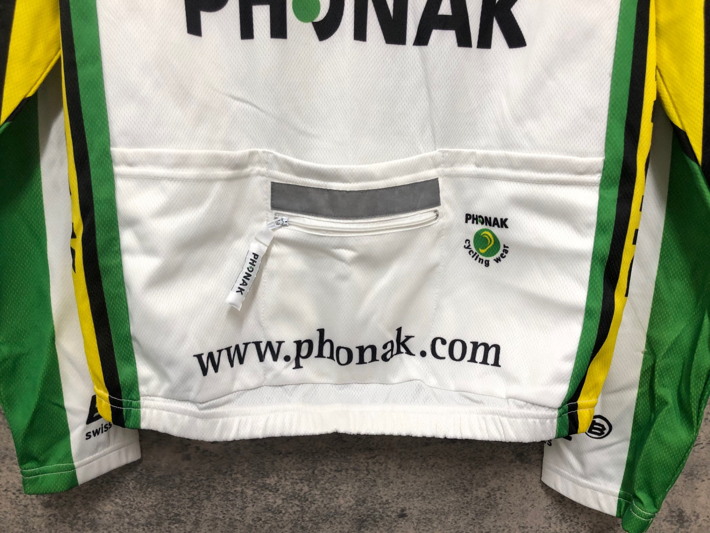 IX678 PHONAK 長袖サイクルジャージ 白 M PHONAK BMC