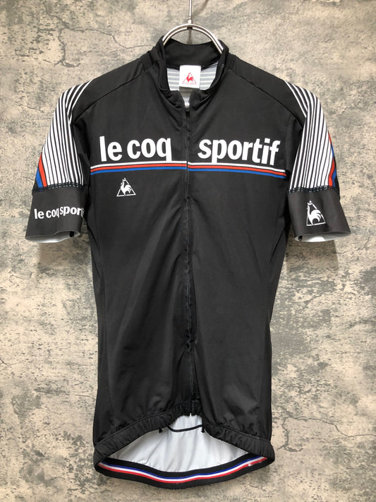 IY171 ルコックスポルティフ le coq sportif 半袖 サイクルジャージ 黒 S