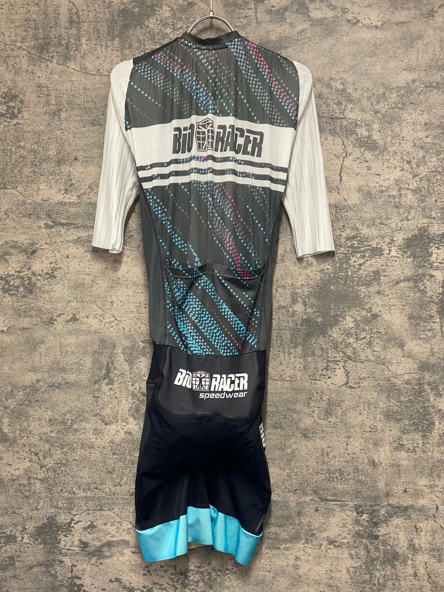 JC679 ビオレーサー BIORACER 半袖 ワンピース 白 黒 3/M