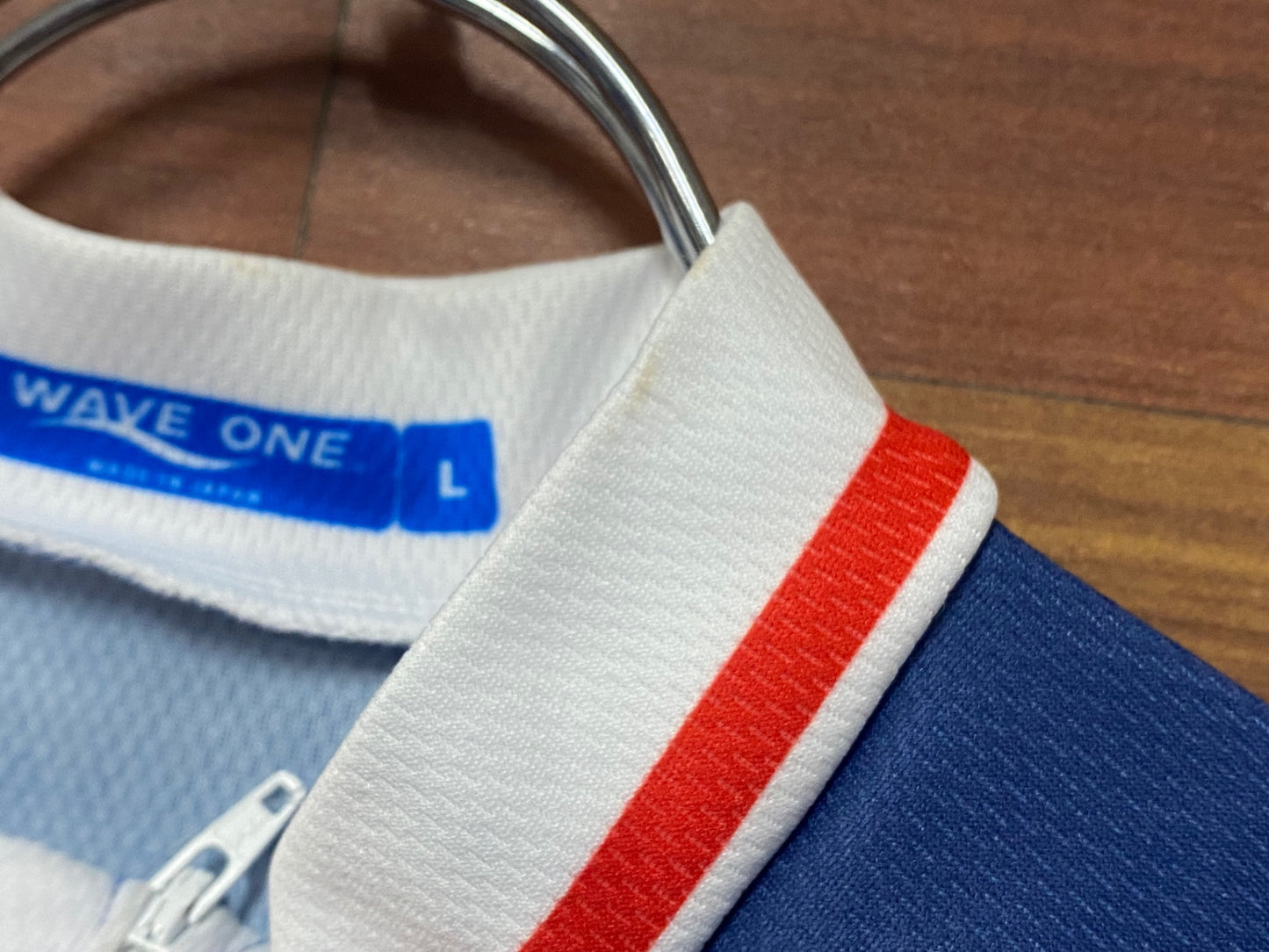 IQ943 ウェイブワン WAVE ONE 半袖サイクルジャージ 青 L GIRLS und PANZER