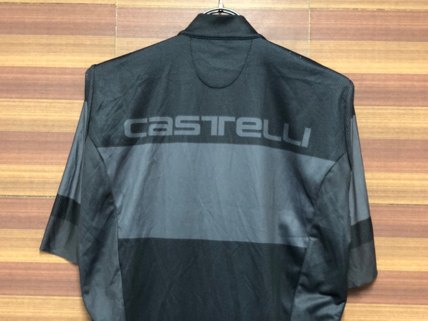 IH377 カステリ CASTELLI 半袖 サイクルジャージ 黒 L