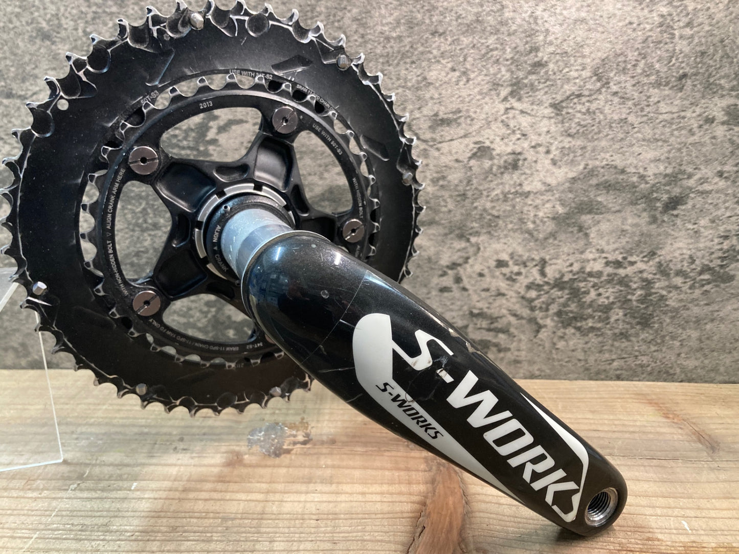 IO838 スペシャライズド SPECIALIZED S-WORKS FACT CARBON クランクセット 50/34T RED22Sリング 170mm スピンドル30mm