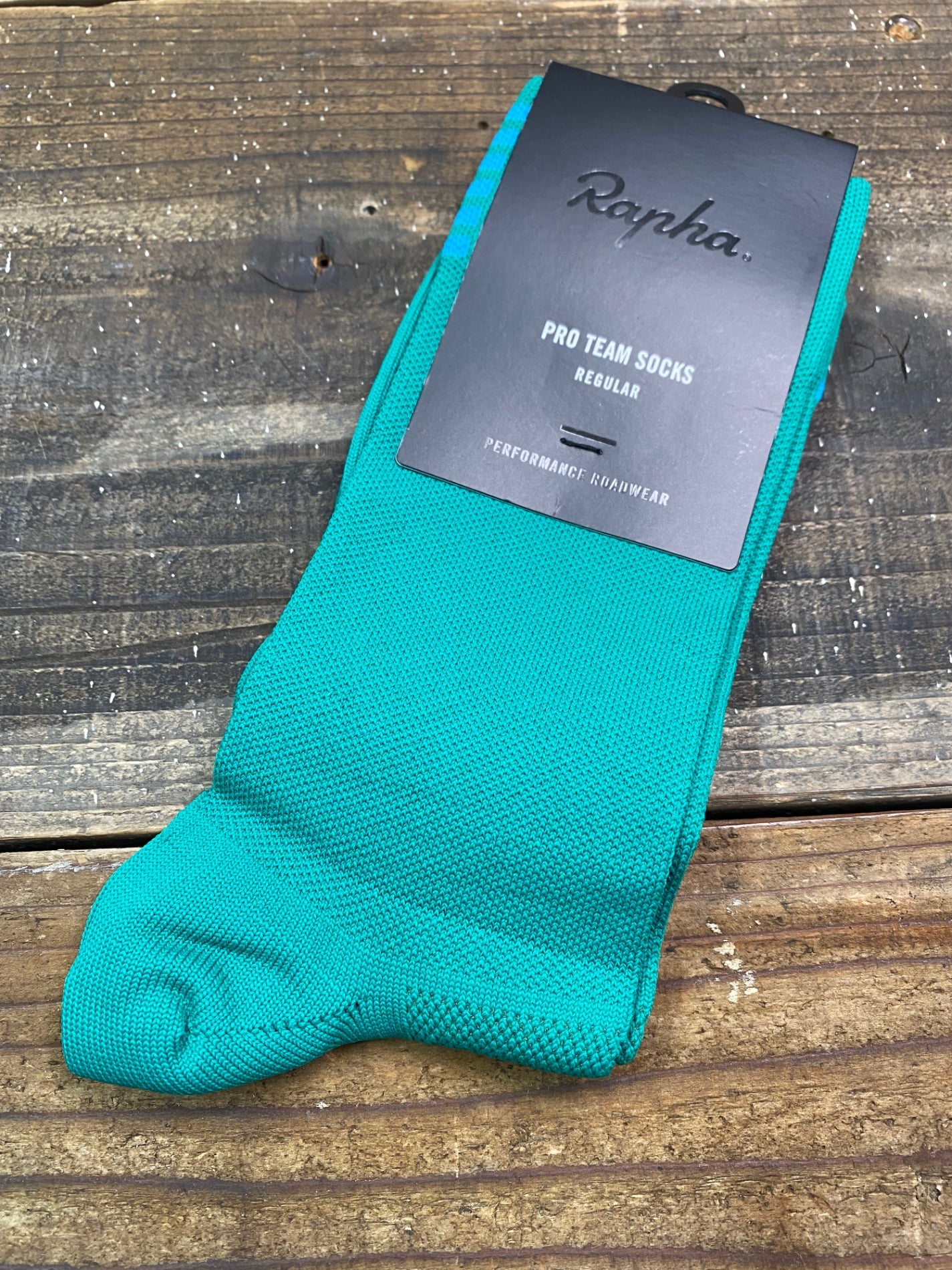 IO472 ラファ RAPHA プロチーム ウィンター PRO TEAM ソックス 靴下 緑 Regular 未使用品