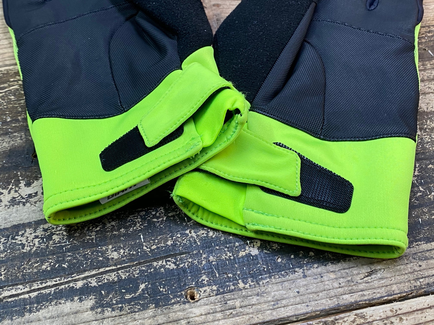 JC537 ジャイアント GIANT 長指 ウィンターグローブ 黄緑 XL 裏起毛