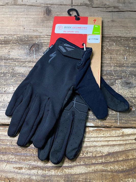 HI265 スペシャライズド SPECIALIZED BG SPORT GEL 長指 サイクル グローブ 黒 XL