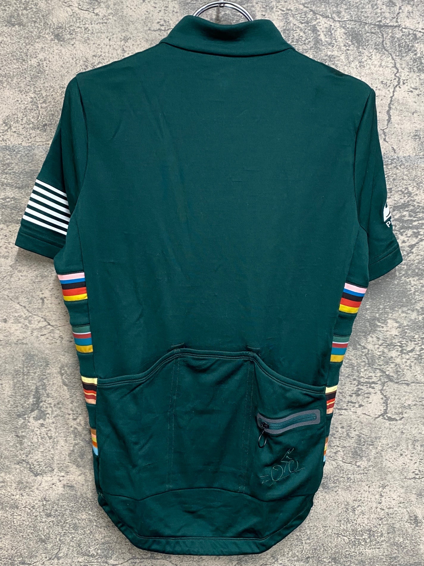 IY134 ラファ Rapha RCC Paul Smith 半袖 サイクルジャージ S グリーン