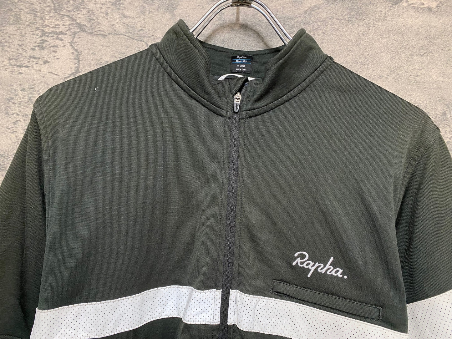 IW906 ラファ Rapha TRAINING BREVET JERSEY 半袖 サイクルジャージ 黒 XXL TEAM Sky