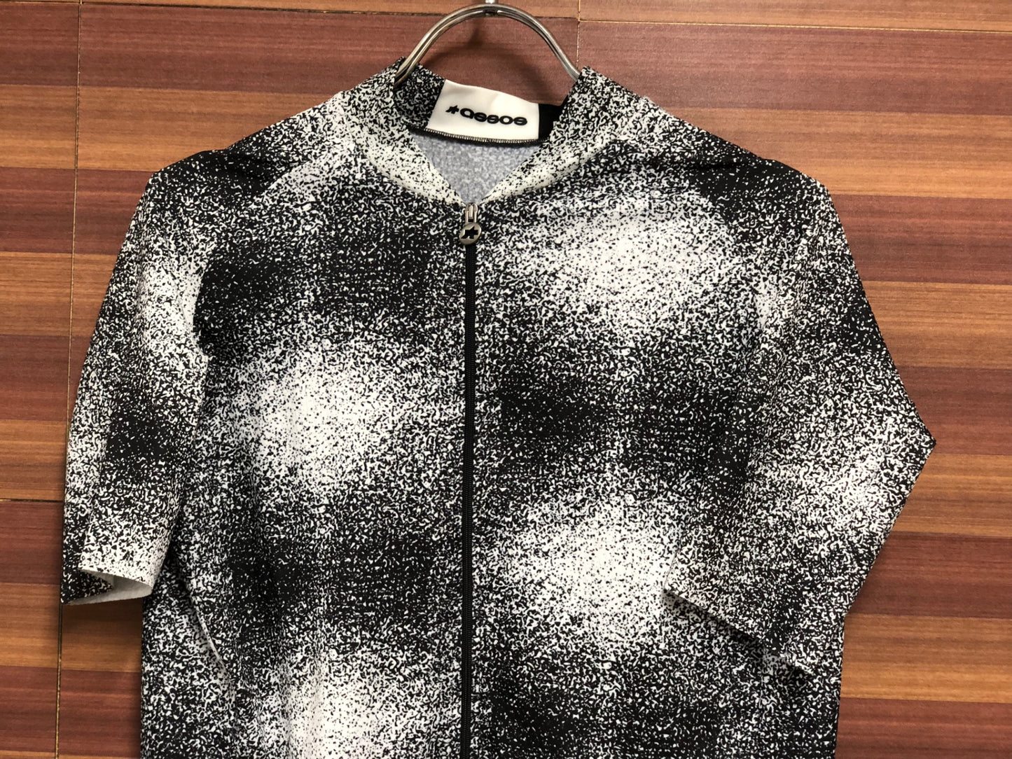 IJ805 アソス assos MILLE GT Jersey C2 EVO ZEUS 半袖サイクルジャージ 黒白 M